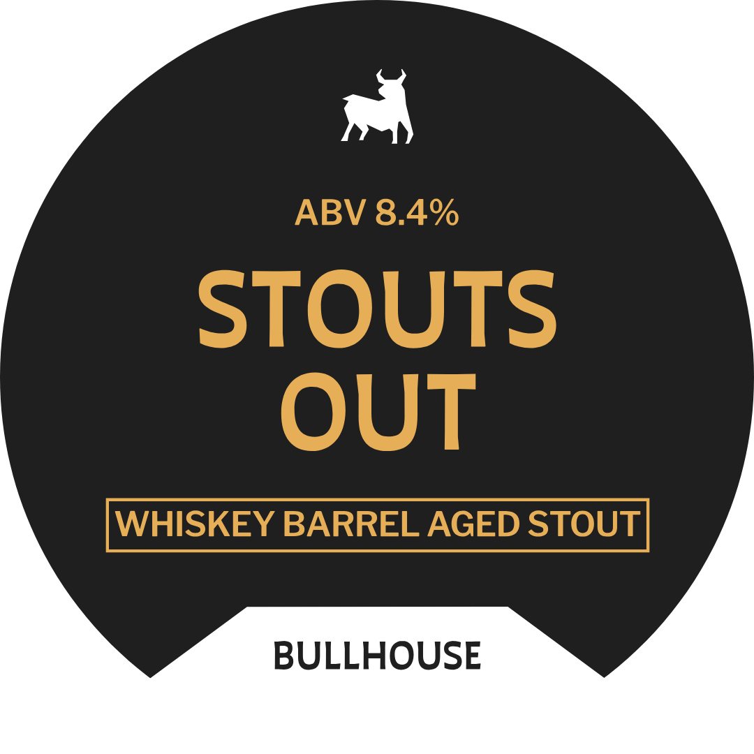
                  
                    STOUTS OUT - 8.4% - WHISKEY BARREL AGED STOUT
                  
                