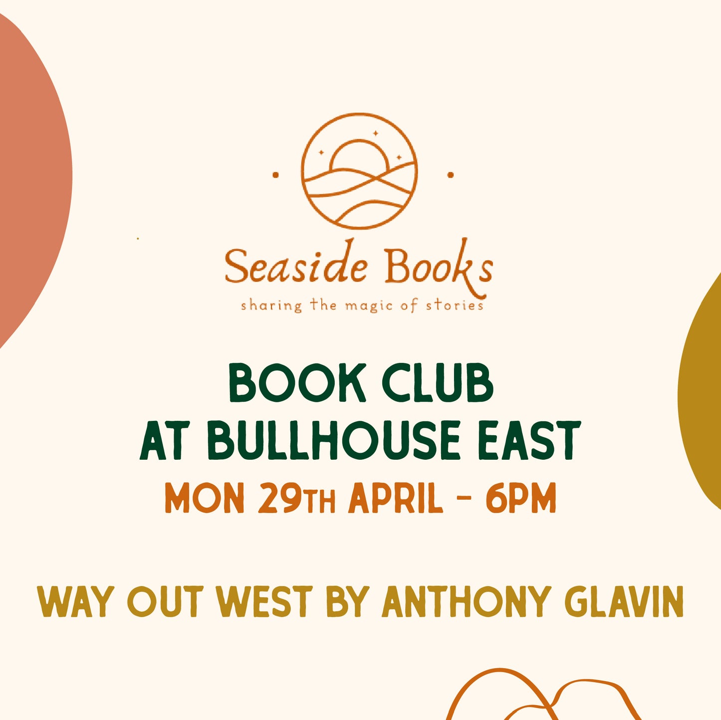 
                  
                    Bullhouse East Book Club - Monday 29th April
                  
                