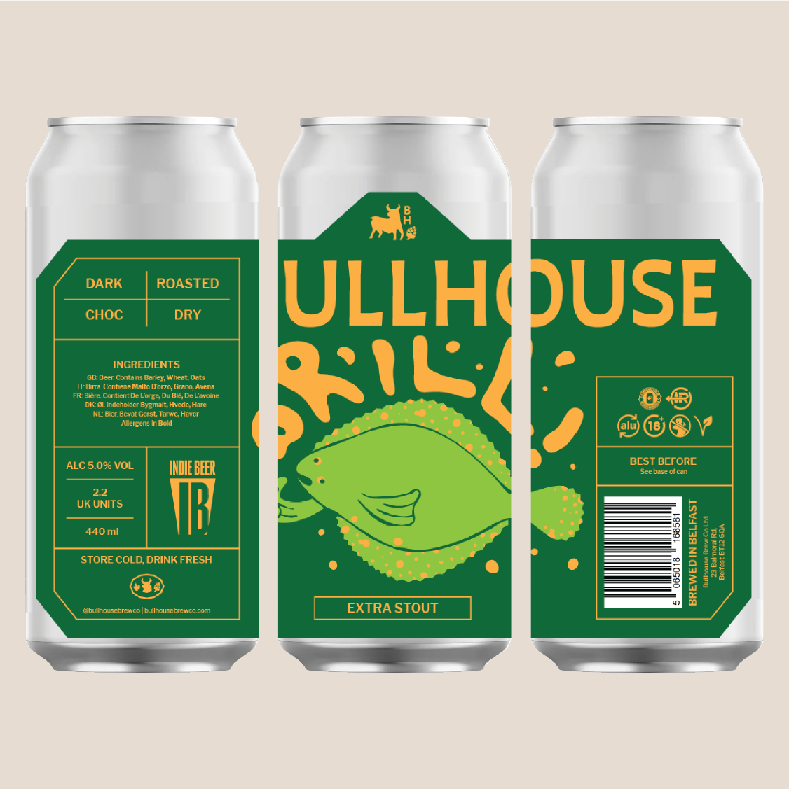 Bullhouse Brew Co. Brill 440ml Extra Stout