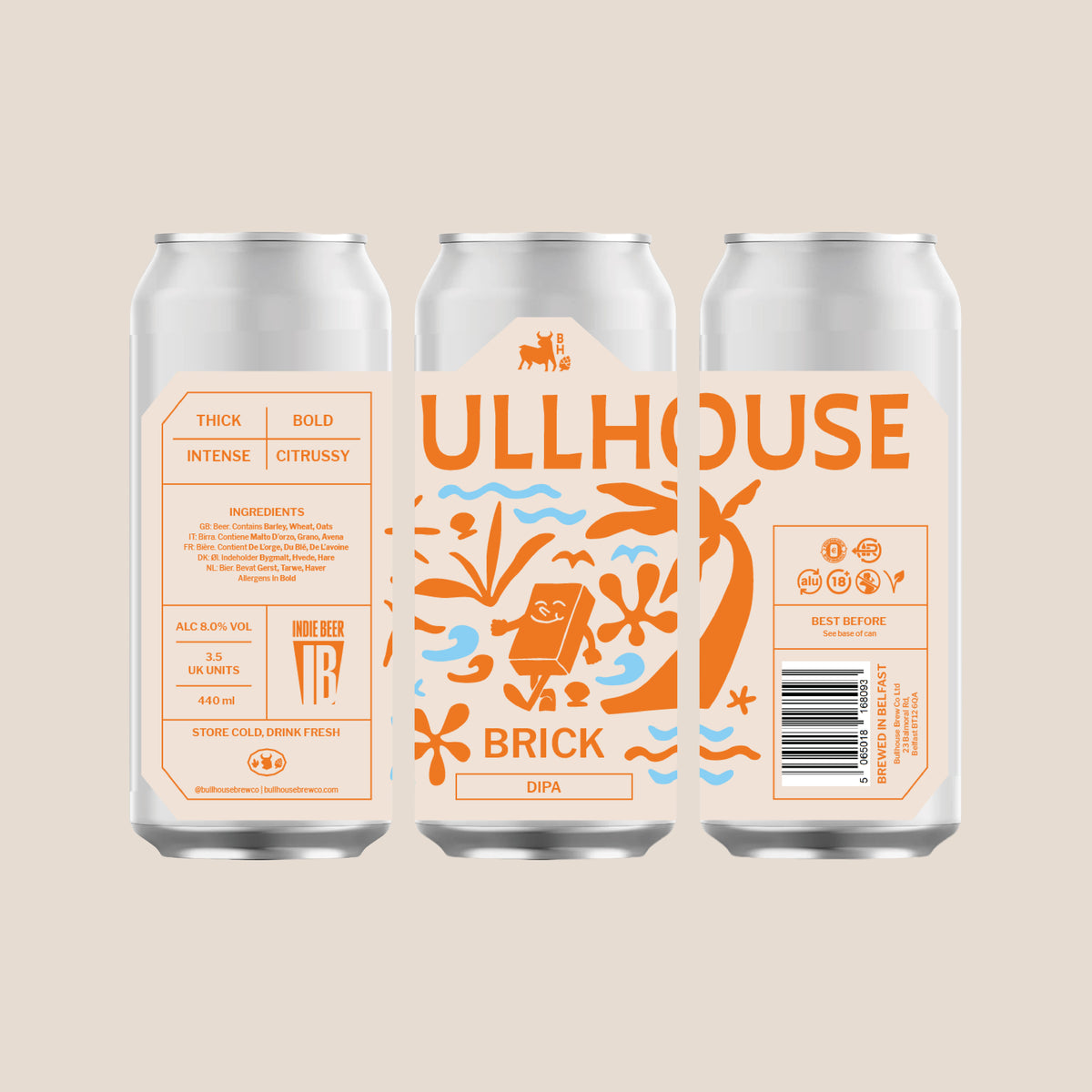 Bullhouse Brew Co. Brick 440ml DIPA