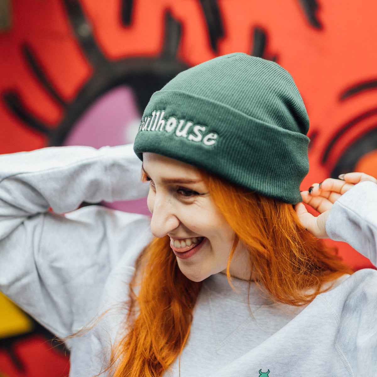 Bullhouse Brew Co. Branded Green Beanie