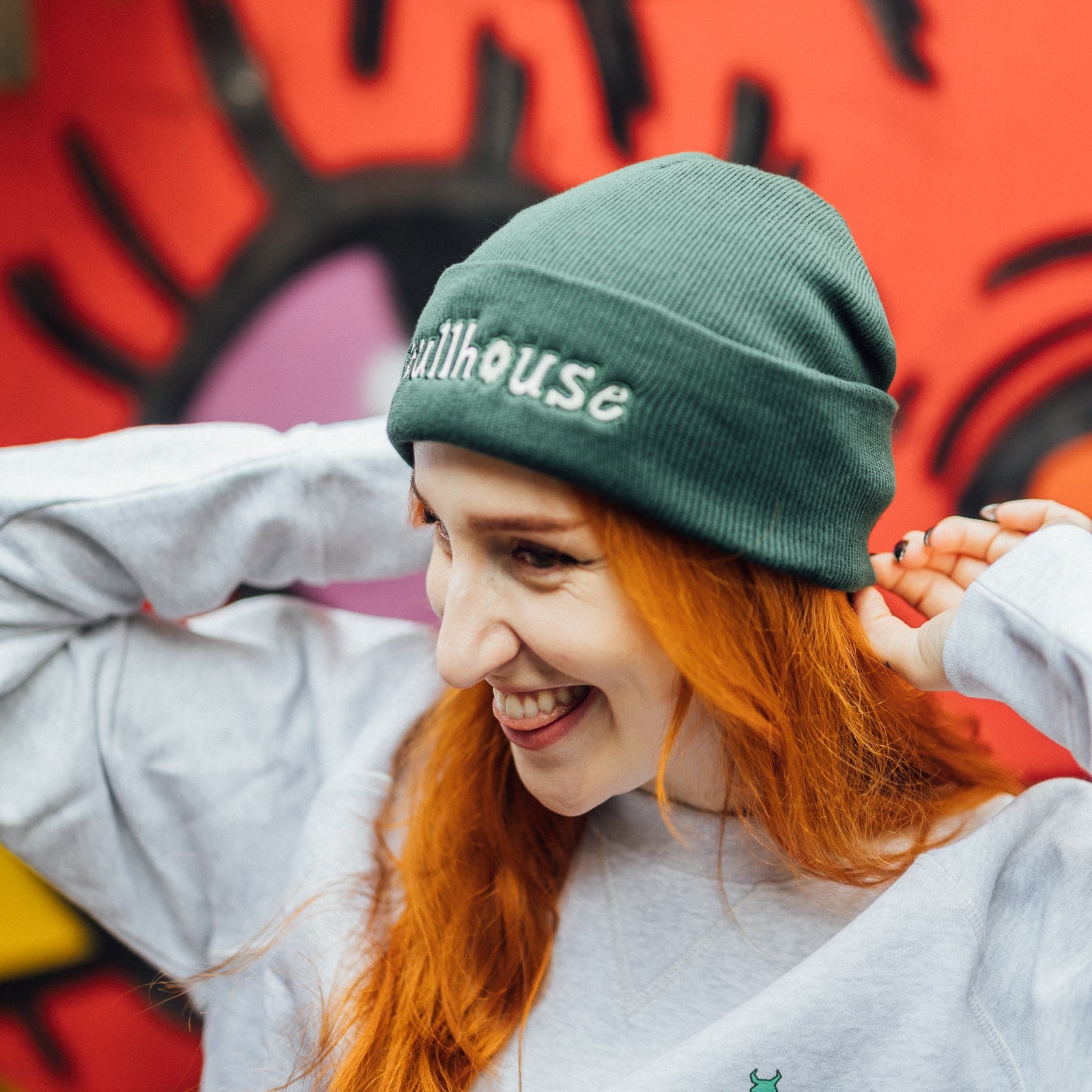 Bullhouse Brew Co. Branded Green Beanie