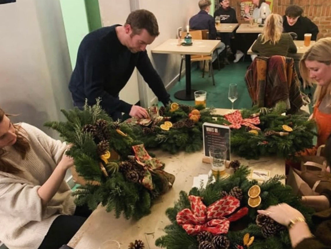 Bullhouse Brew Co. Wreath Making Workshop Bullhouse East