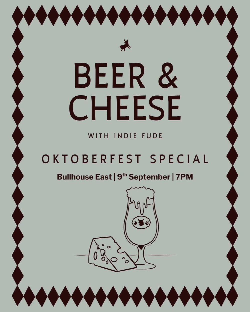 BEER & CHEESE NIGHT - OKTOBERFEST SPECIAL WITH INDIE FUDE - TUESDAY 9TH SEPTEMBER