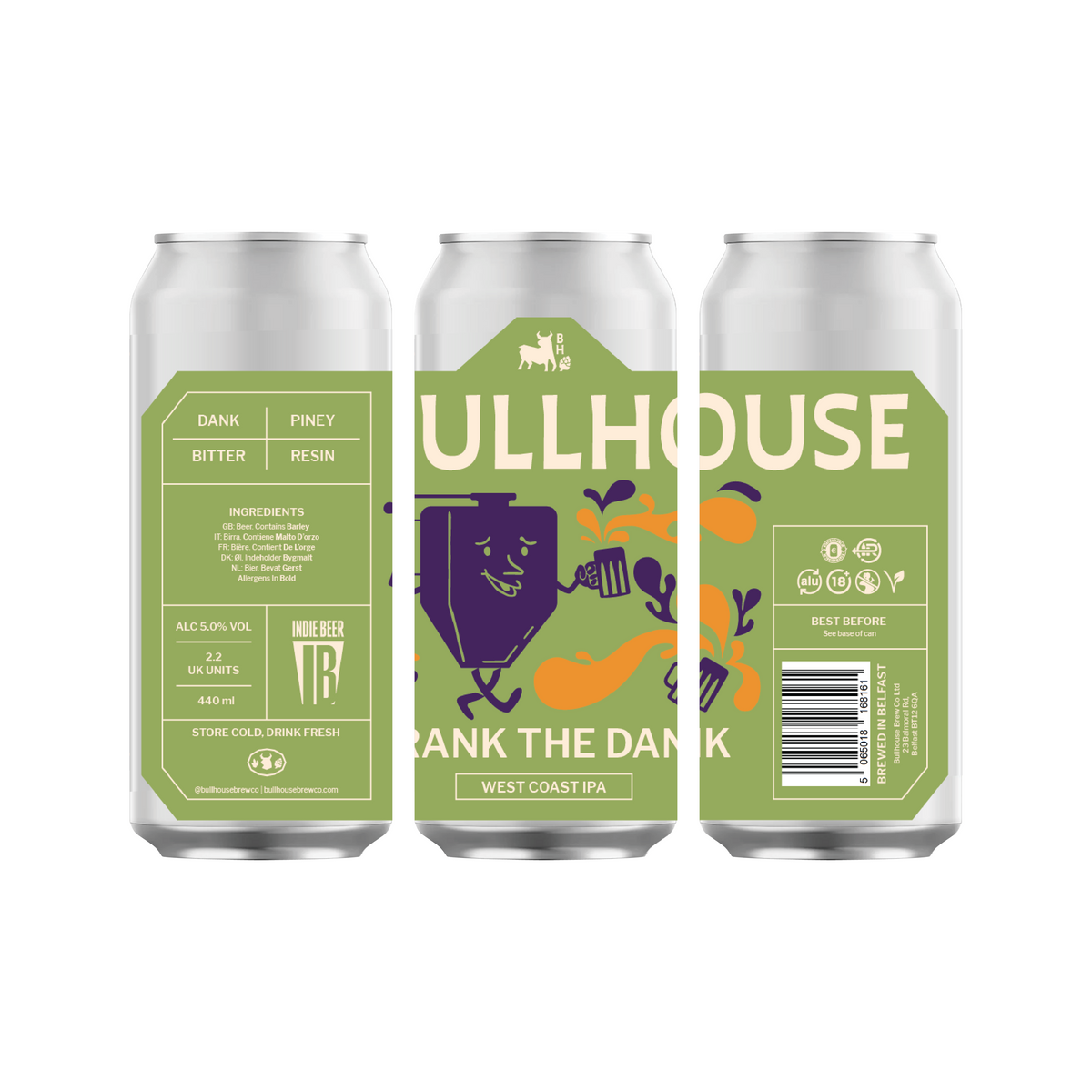 Bullhouse Brew Co. Frank The Dank 440ml IPA