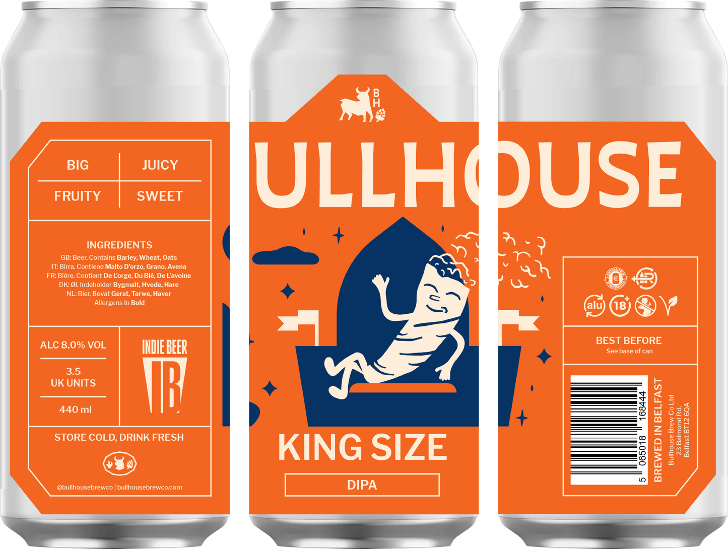 Bullhouse Brew Co. King Size 440ml DIPA