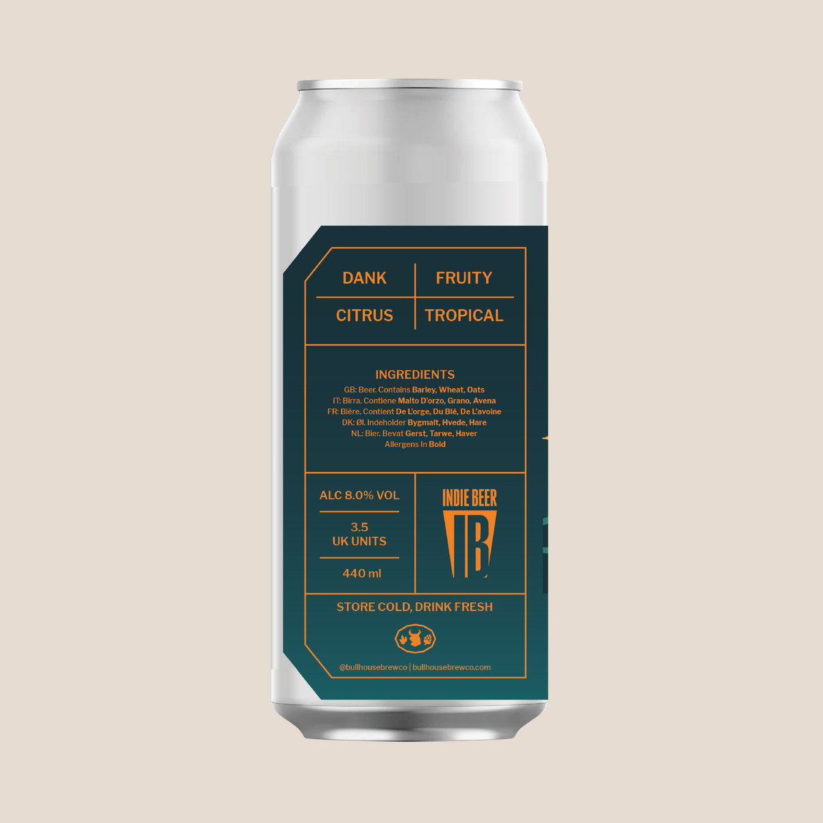 Bullhouse Brew Co. Moon Walkin 440ml DIPA