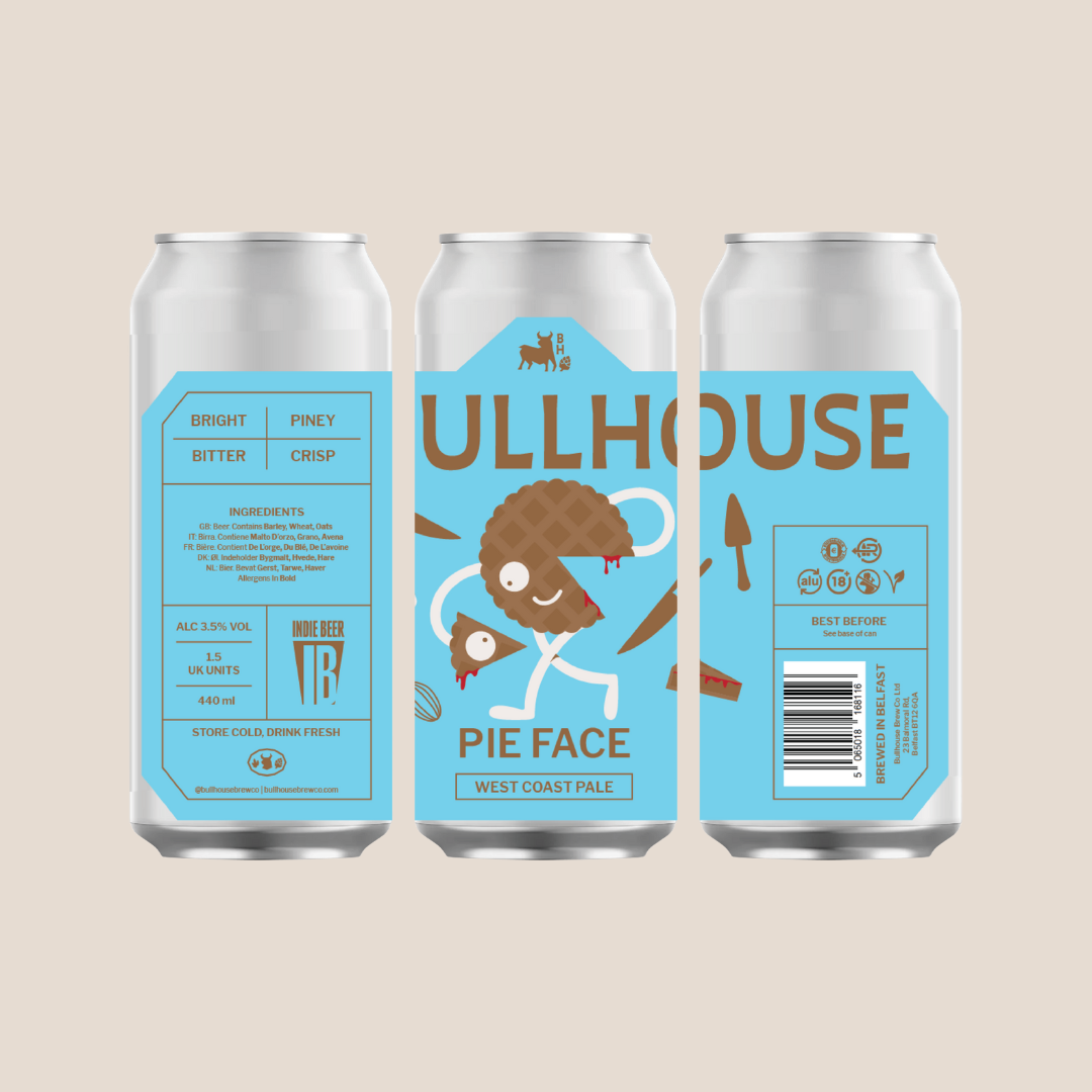 Bullhouse Brew Co. Pie Face 440ml West Coast Pale