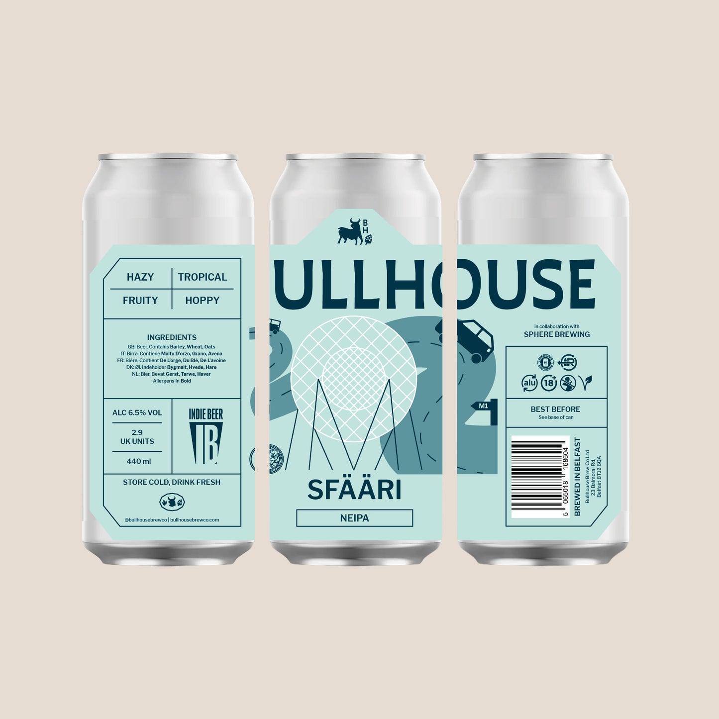 
                  
                    Bullhouse Brew Co. Sfaari 440ml NEIPA
                  
                