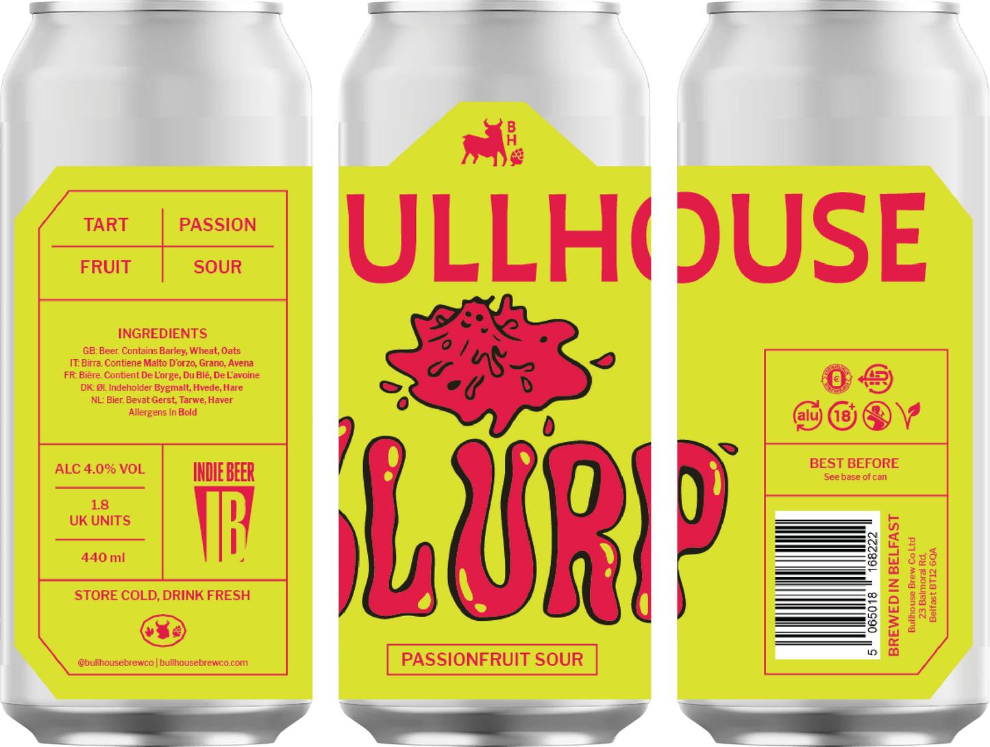 Bullhouse Brew Co. Slurp 440ml Passionfruit Sour