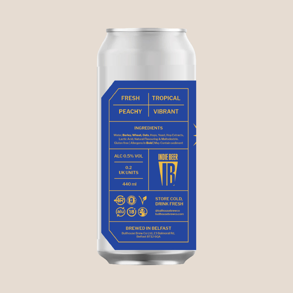 Bullhouse Brew Co. Taps Aff 440ml Non Alcoholic Pale Ale
