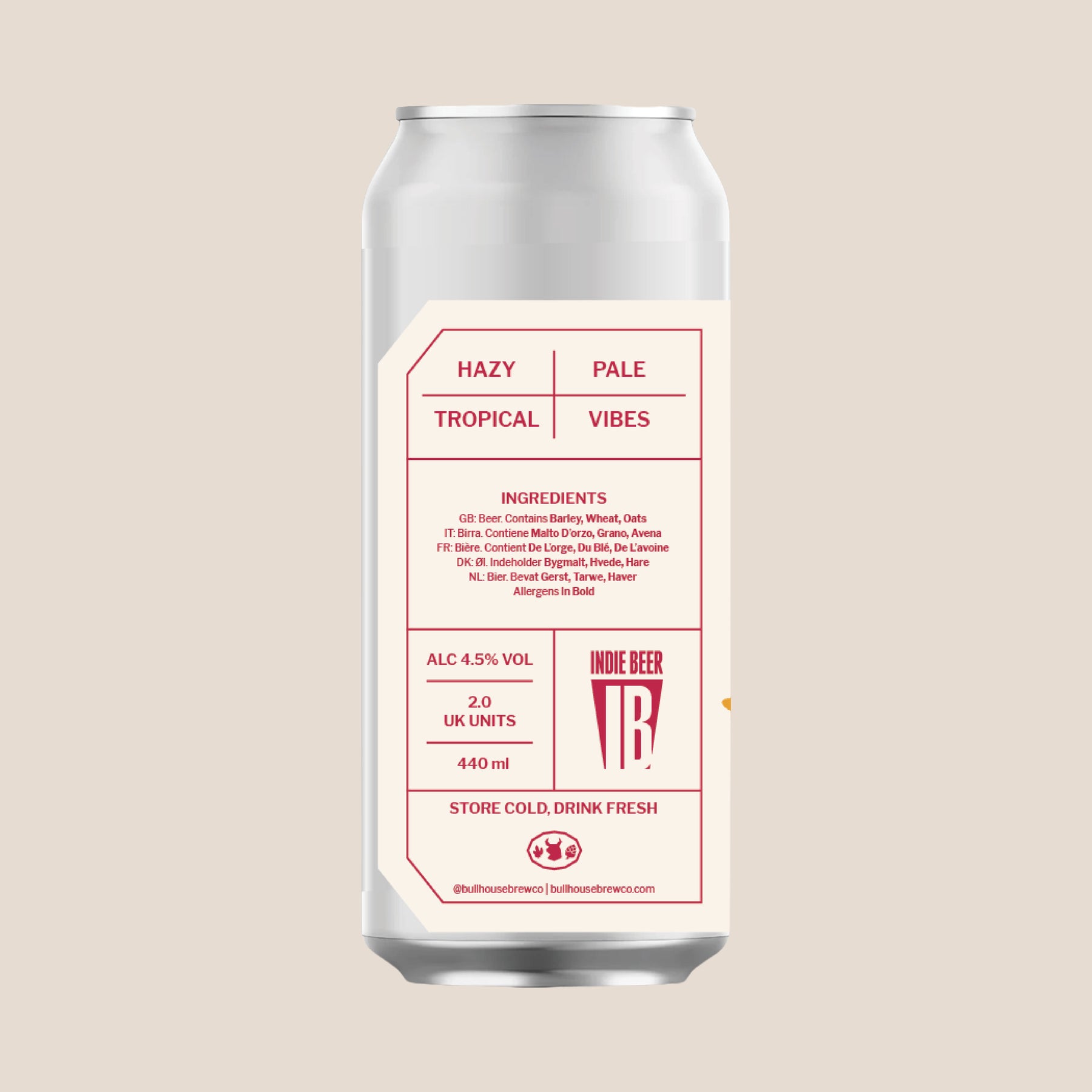 Bullhouse Brew Co. The Vibe 440ml Hazy Pale Ale