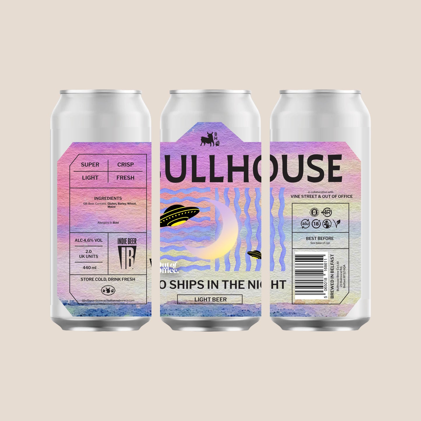 
                  
                    Bullhouse Brew Co. Two Ships In The Night 440ml Light Beer
                  
                