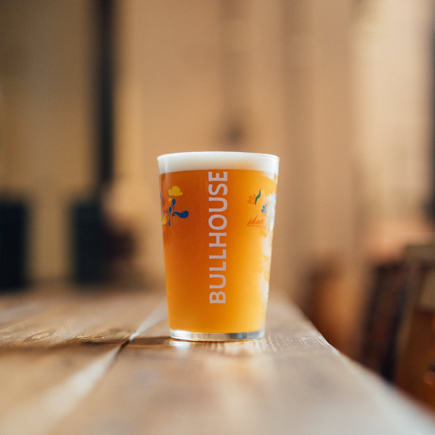 Bullhouse Brew Co. Branded Pint Glass