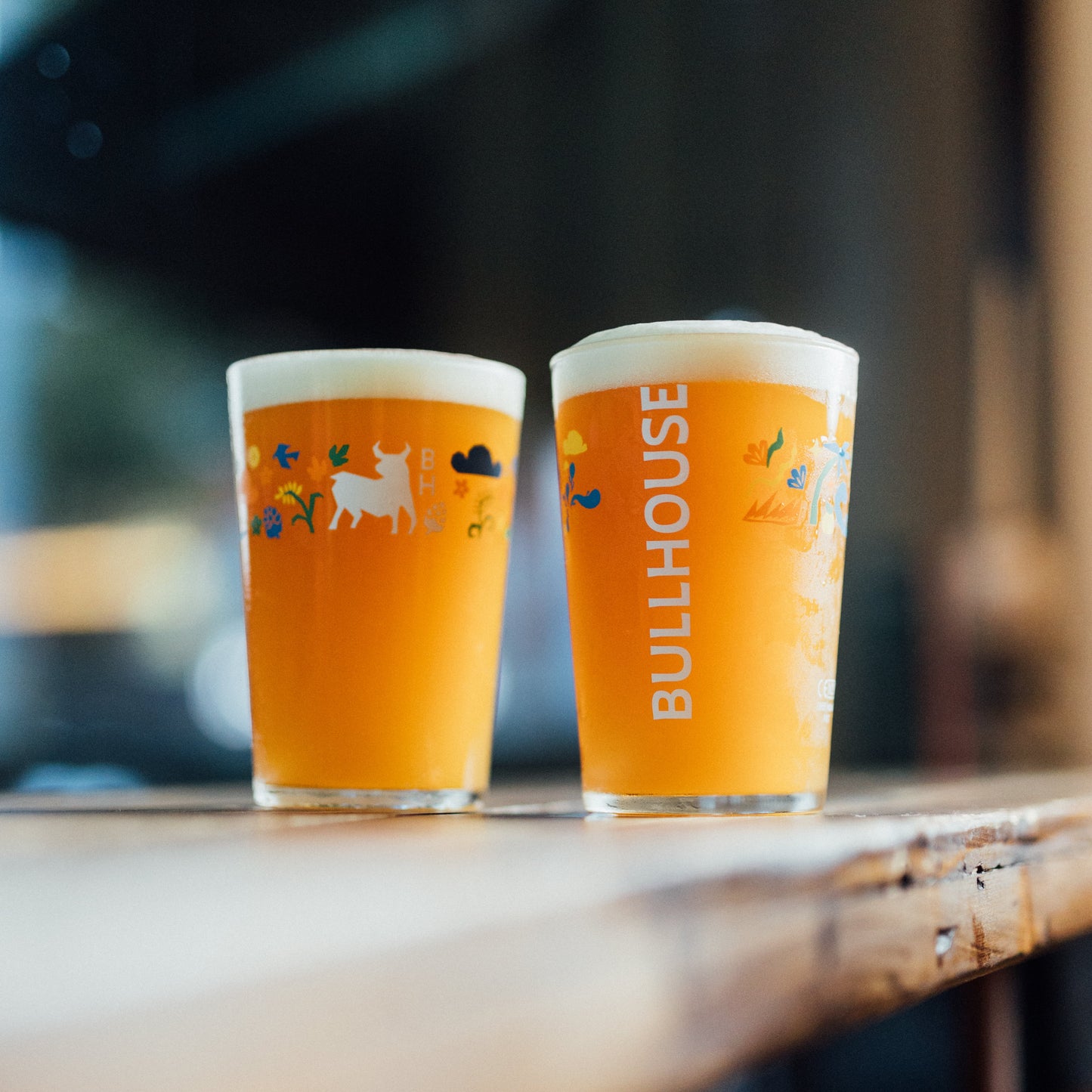 Bullhouse Brew Co. Branded Pint Glass
