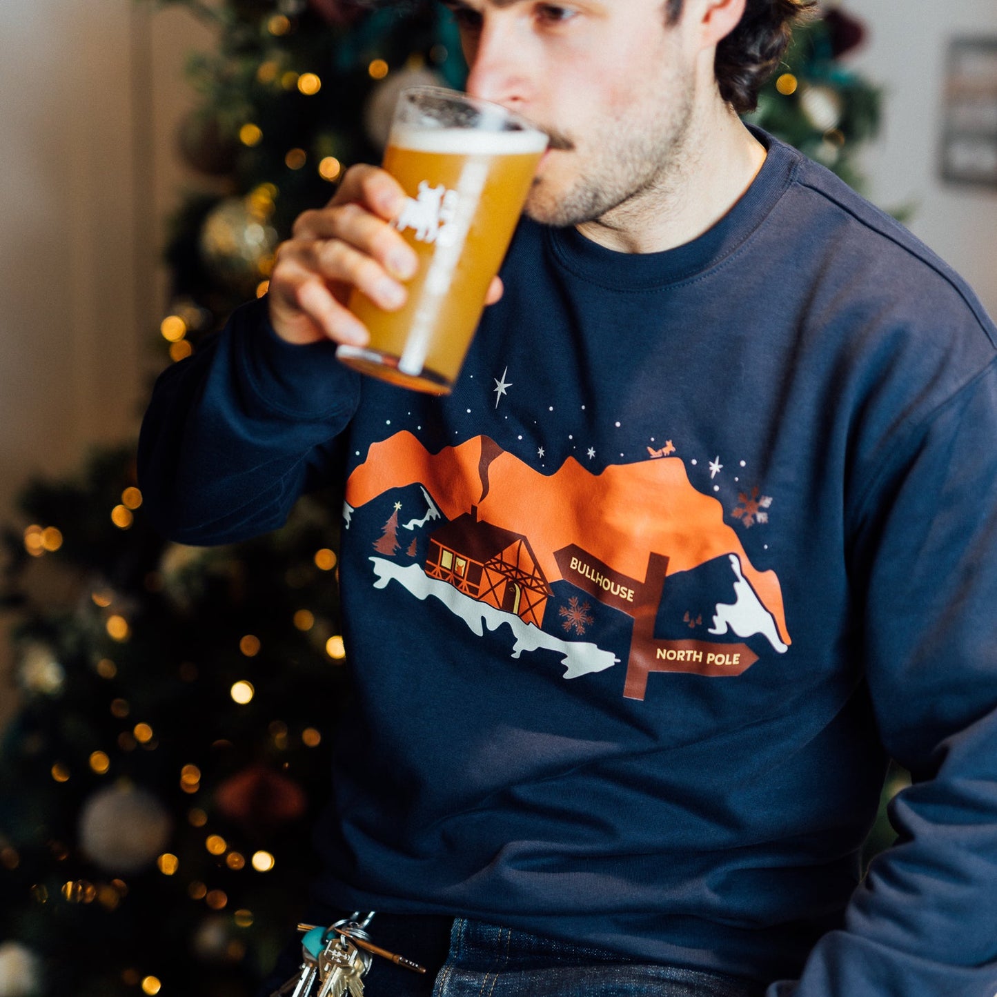 Bullhouse Brew Co. Christmas Navy Jumper