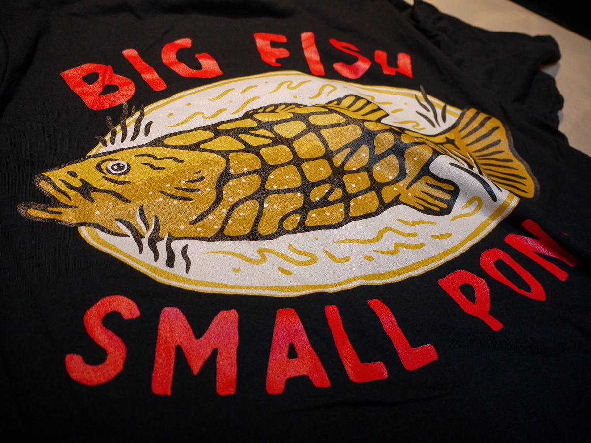 Big Fish Skull T-Shirt (Black) – Bullhouse Brew Co